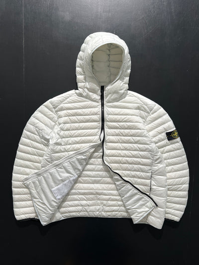 AW/22 Stone Island loom woven chambers R-Nylon down jacket (XXL)