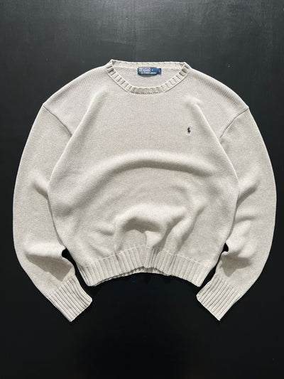 90's Ralph Lauren chunky crewneck knit jumper (L)