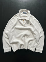 Ralph Lauren ribbed 1/4 zip pullover sweatshirt (XXL)