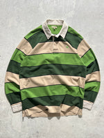 Vintage Burberry Stripe Rugby Shirt (XXL)