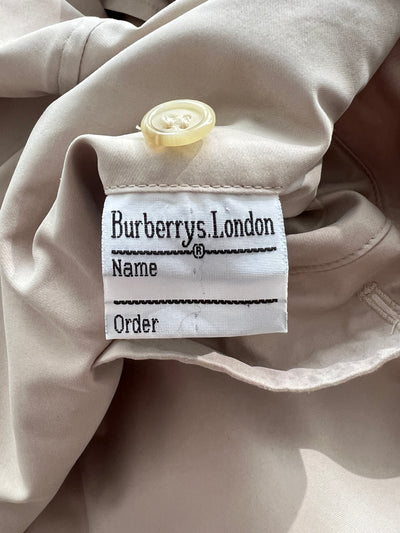 Vintage Burberry nova check Mac trench coat (Womens S)