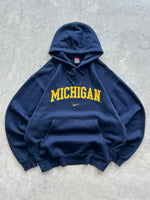 90's Nike University of Michigan Heavyweight Hoodie (XL)