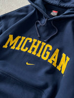 90's Nike University of Michigan Heavyweight Hoodie (XL)