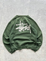 Stussy Script Heavyweight Crewneck Sweatshirt (S)