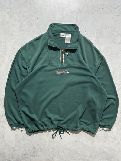 90's Nike Swoosh 1/4 Zip Sweatshirt (XXL)