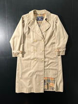 Vintage Burberry Nova Check Mac / Trench Coat (Women's UK 14)