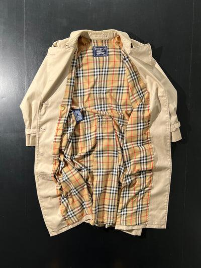 Vintage Burberry Nova Check Mac / Trench Coat (Women's UK 14)