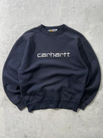 90's Carhartt Heavyweight Embroidered Spell Out Sweatshirt (S)