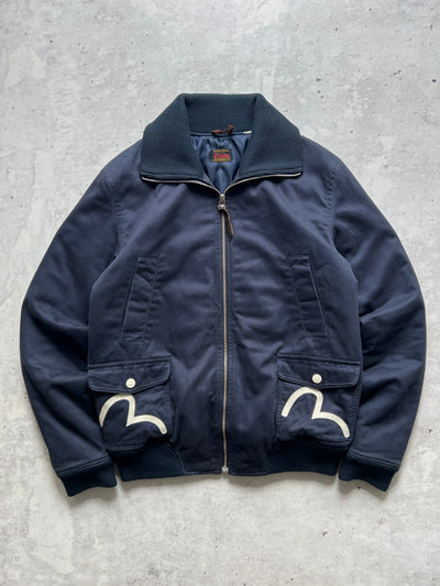 Evisu Gull Wing Zip Up Padded Jacket (L)