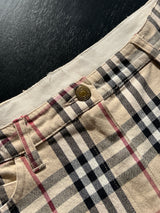 Vintage Burberry Nova Check Front Split Skirt (Women's UK 12)