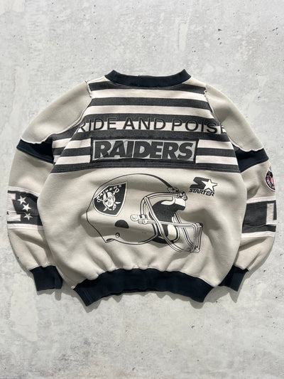 90's LA Raiders Starter AOP Heavyweight Sweatshirt (L)