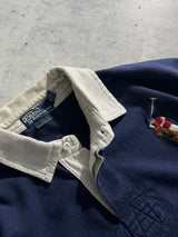 90's Ralph Lauren big logo heavyweight Rugby Shirt (L)