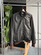 AW/09 CP Company Leather Bomber Jacket (S)