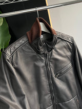 AW/09 CP Company Leather Bomber Jacket (S)