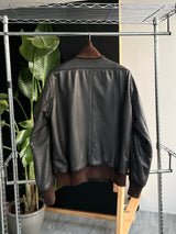 AW/09 CP Company Leather Bomber Jacket (S)