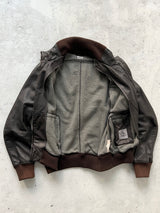 AW/09 CP Company Leather Bomber Jacket (S)