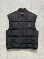 90's Polo Ralph Lauren down fill zip up Gilet (M)