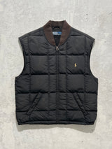 90's Polo Ralph Lauren down fill zip up Gilet (M)