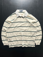 90's Ralph Lauren Stripe Rugby Shirt (XL)