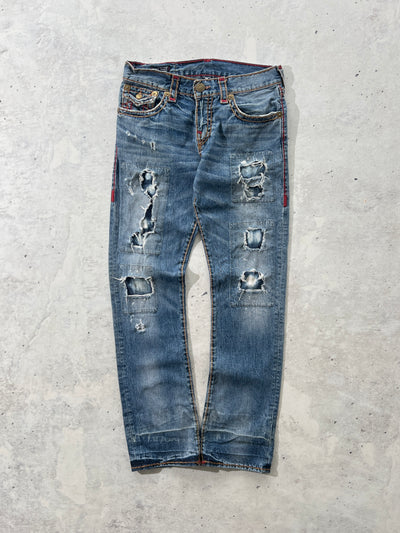 True Religion Ricky Ripped Jeans (W32 x L32/34)