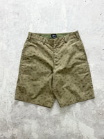 90's Stussy skull print shorts (W30)