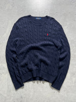 Ralph Lauren Cable Knit Crewneck Jumper (L)