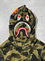 BAPE Full Zip Up Shark Head WGM Hoodie (S)