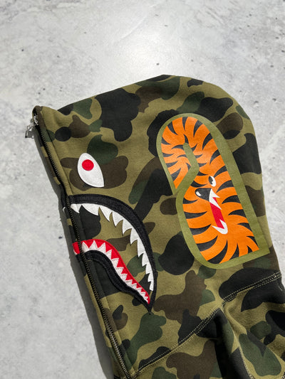 BAPE Full Zip Up Shark Head WGM Hoodie (S)