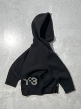 Y-3 Adidas Heavyweight Chunky Knit Zip Up Hoodie (L)