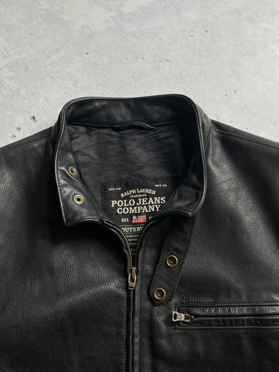 90's Ralph Lauren Polo Jeans Leather Jacket (L)