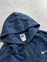 90's Nike Swoosh Zip Up Hoodie (XL)