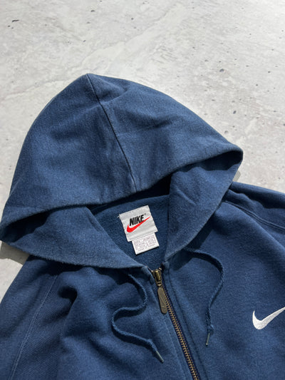 90's Nike Swoosh Zip Up Hoodie (XL)