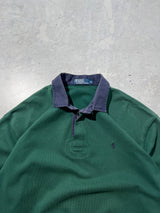 90's Ralph Lauren Heavyweight Rugby Shirt (XL)