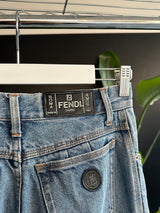 Vintage Fendi High Waisted Jeans (Women's XS)