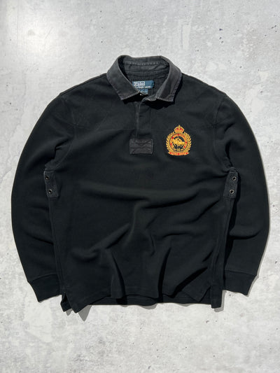 90's Ralph Lauren Waffle Knit Rugby Shirt (L)