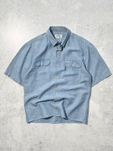 Vintage Armani Jeans Textured Cotton Shirt (L)