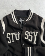 Stussy Embroidered Spell Out Varsity Jacket (S)