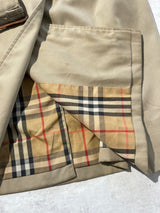 Vintage Burberry Nova Check Trench Coat / Mac (M)