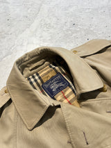 Vintage Burberry Nova Check Trench Coat / Mac (M)