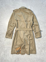 Vintage Burberry Nova Check Trench Coat / Mac (M)