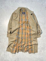 Vintage Burberry Nova Check Trench Coat / Mac (M)