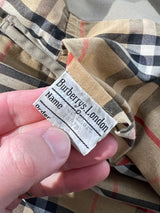 Vintage Burberry Nova Check Trench Coat / Mac (M)