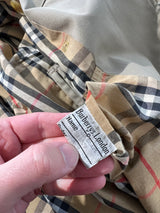 Vintage Burberry Nova Check Trench Coat / Mac (M)