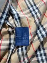 Vintage Burberry Nova Check Trench Coat / Mac (M)