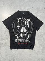 Vintage Stussy International Skull & Bones Society T Shirt (M)