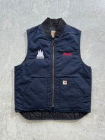 90's Carhartt Budweiser duck canvas insulated gilet (XL)