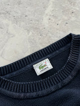 Lacoste Heavyweight Knit Stripe Crewneck Jumper (XL)