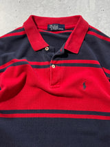 90's Ralph Lauren Striped Long Sleeve Polo Shirt (S)