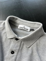 SS/17 Stone Island Patch Logo Long Sleeve Polo Shirt (L)