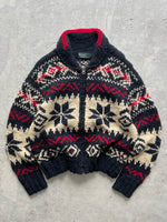 Vintage Ralph Lauren Cowichan Chunky Knit Cardigan (M)